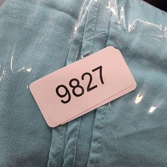 Womens Dialogue Blue Linen Rayon Blend Shirt Button Up Long Sleeve Size M - Picture 7 of 7